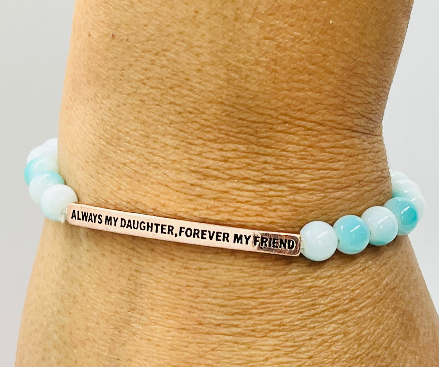 Always My Daughter Beaded Bracelet
