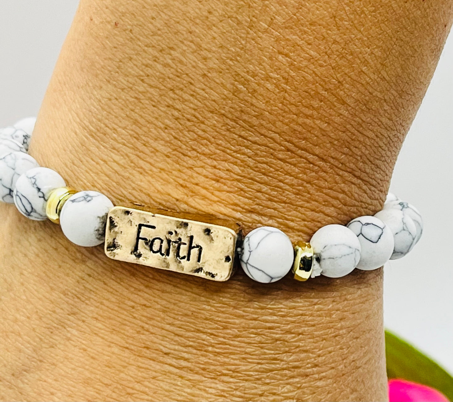 Faith Gemstone Beaded Bracelets For Women