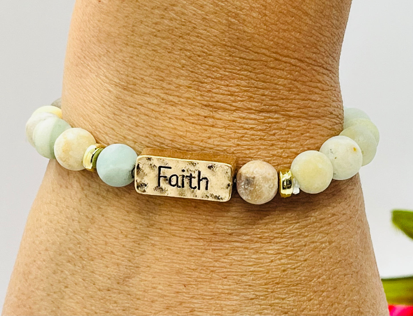 Faith Beaded Bracelet