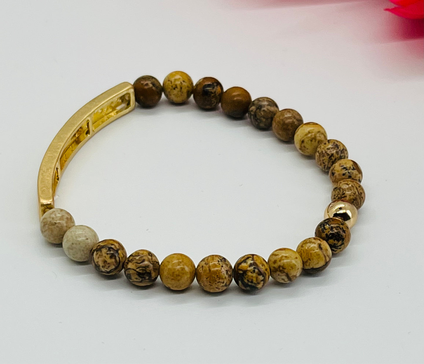 Strong Is Beautiful Inspirational Beaded Bracelet