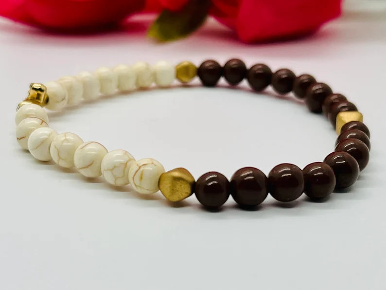 Bling Sideway Cross Beaded Bracelet