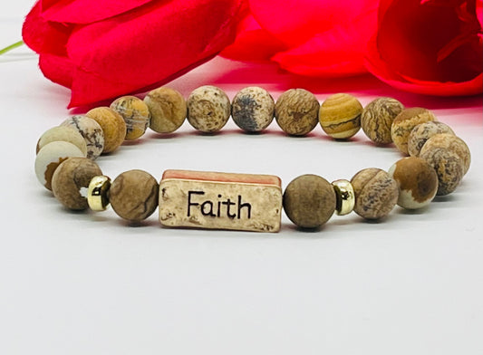 Faith Beaded Bracelet For Women