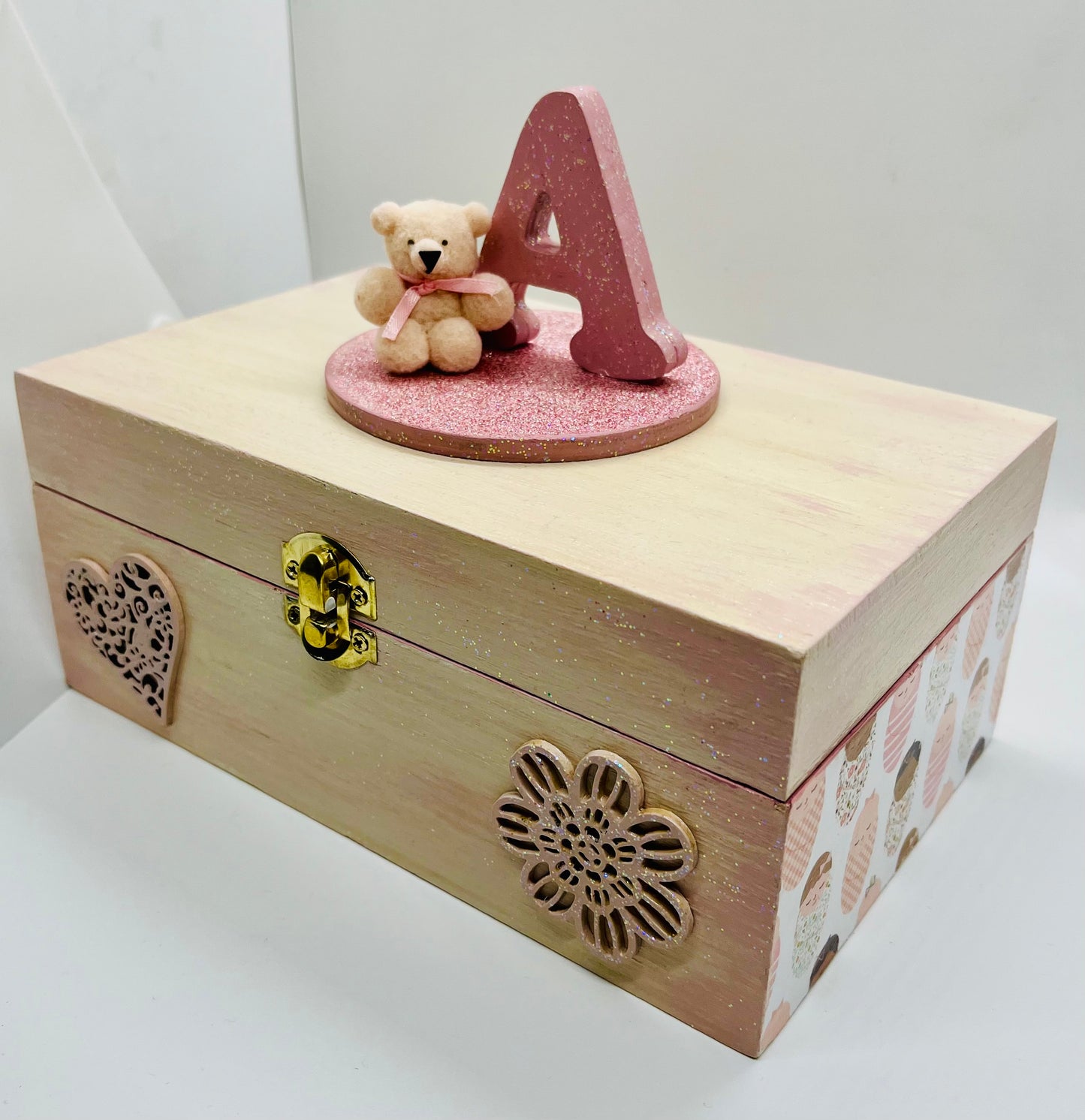 Personalized Baby Girl Keepsake Jewelry Box