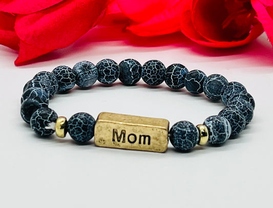 Mom Beaded Bracelet for Women Stretch Jewelry