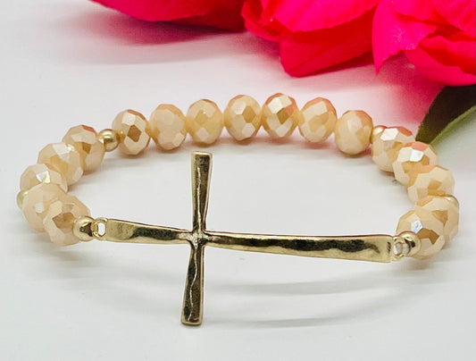 Sideways Cross Bracelet for Women Gifts for Her