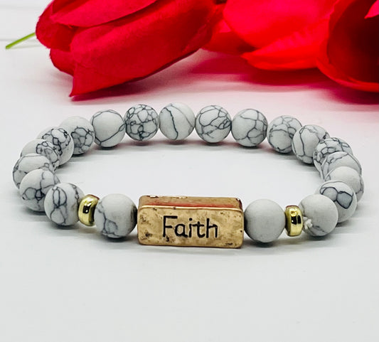 Faith Gemstone Beaded Bracelets For Women