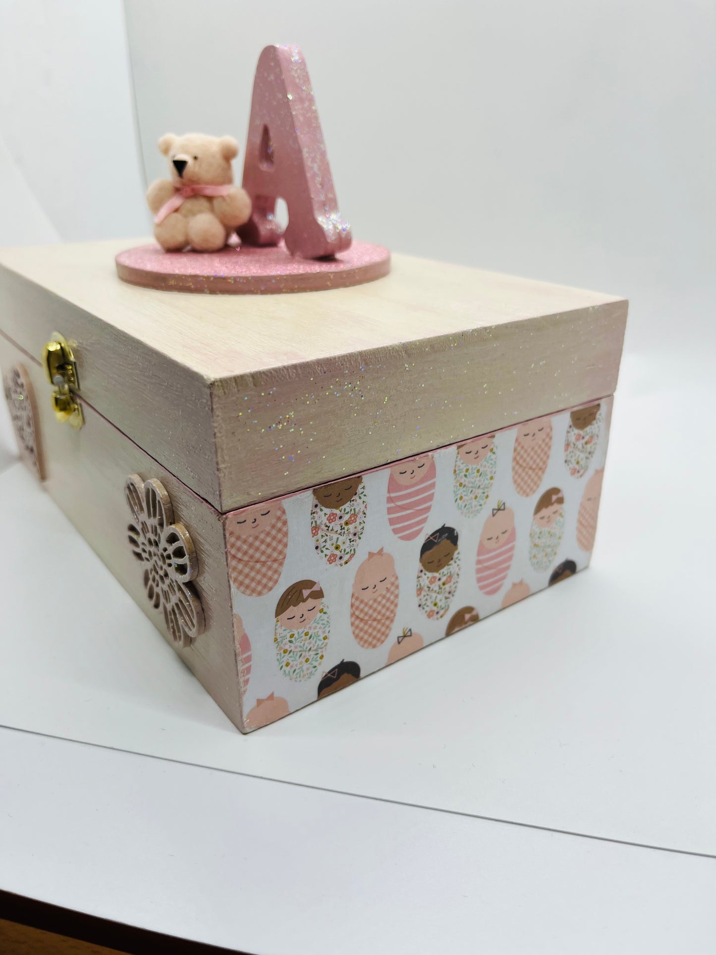 Personalized Baby Girl Keepsake Jewelry Box