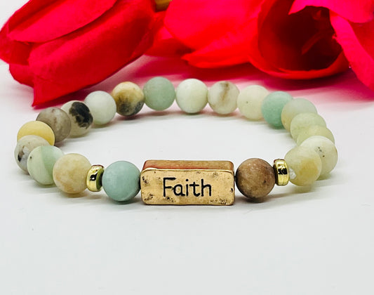 Faith Beaded Bracelet