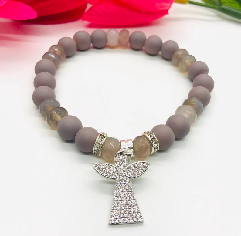 Bling Angel Gemstone Beaded Bracelet