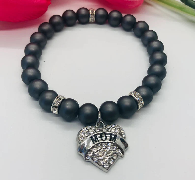 Bling Mom Charm Bracelet